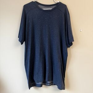 Lululemon Metal Vent Tech Short Sleeve 2.0 Cosmic Shift Navy Blue XXL Athleisure